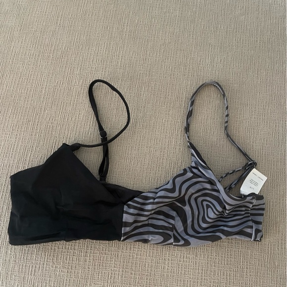 Onia Printed Color-block Bikini - Picture 4 of 5